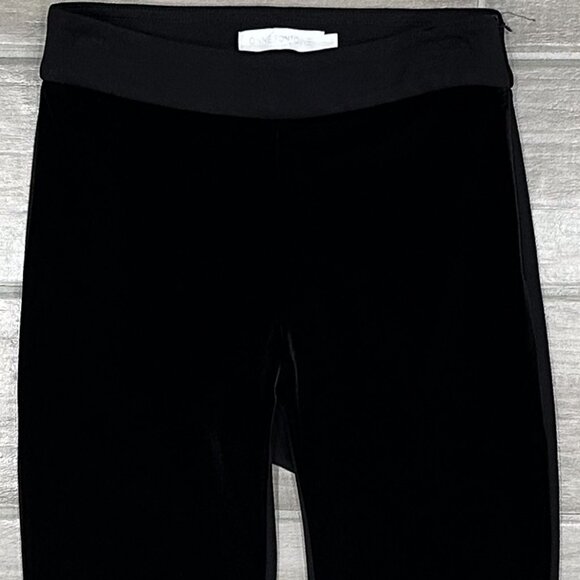 Anne Fontaine Andy Leggings Dual Material in Velvet and Milano Black Size 36 - Picture 4 of 16